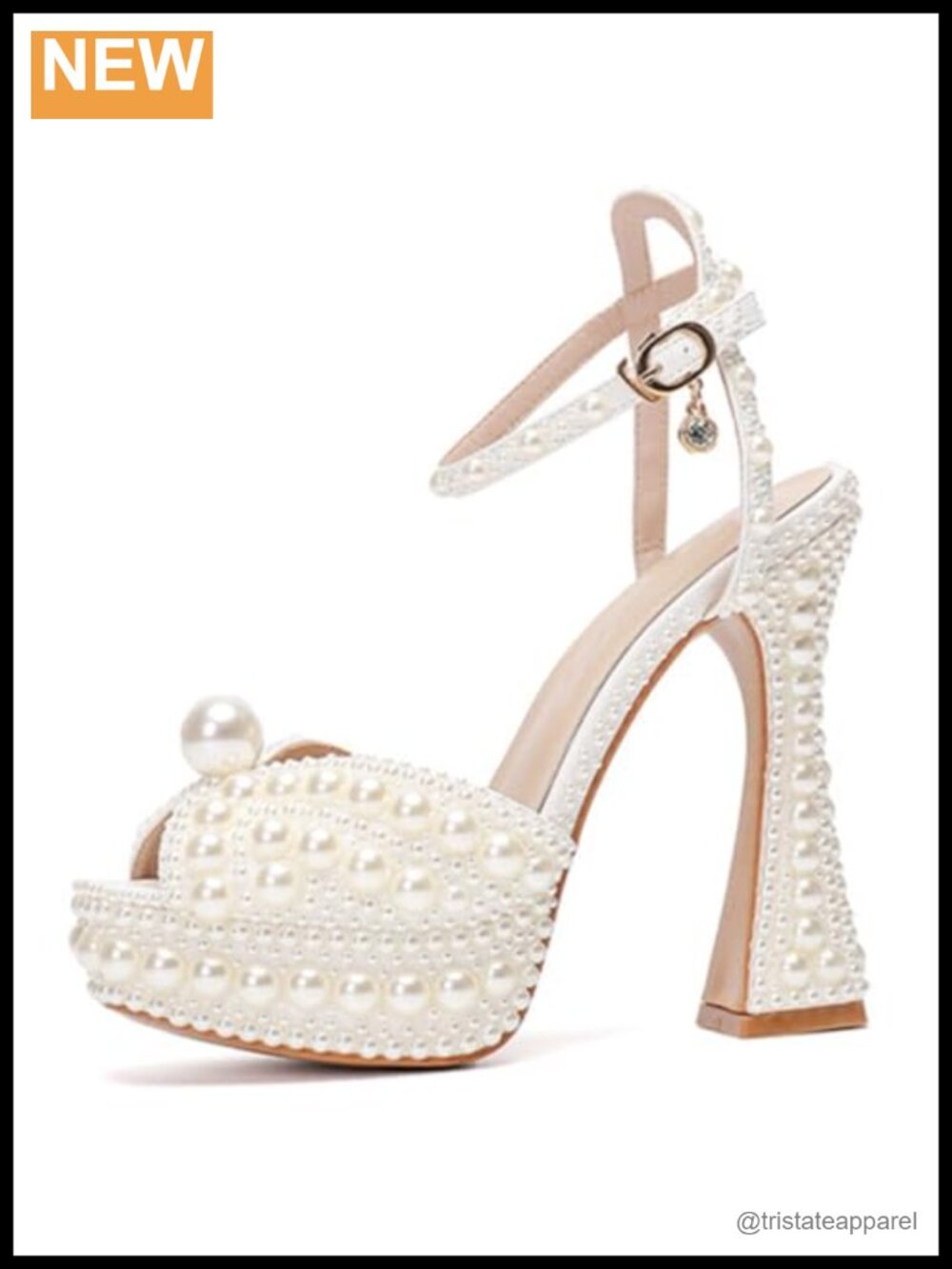 Womens Faux Leather Platform Slingback Heeled Sandals Peep Toe Wedding Party